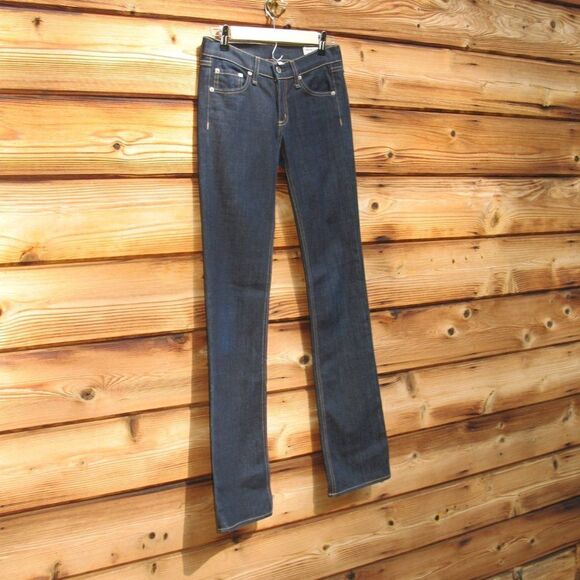 Rag & Bone Stiletto Boot Cut Jeans in Drk Rinse 24 Tall - Picture 3 of 9